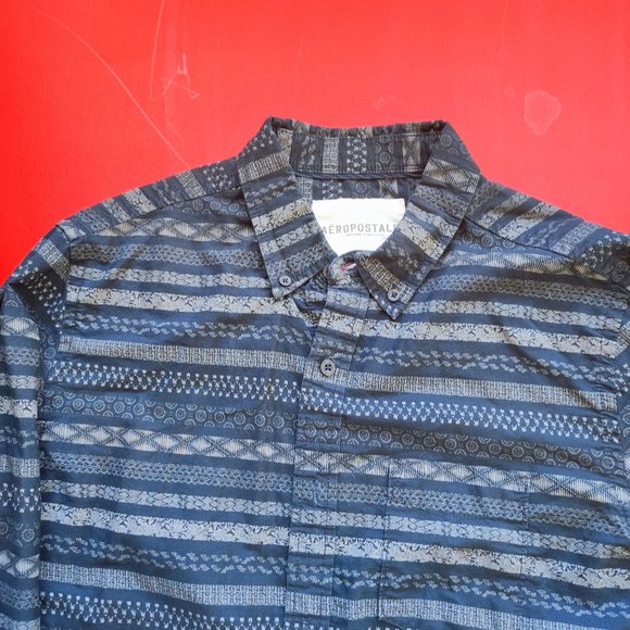 Aeropostale long sleeve button up shirt men's size S - Picture 3 of 4